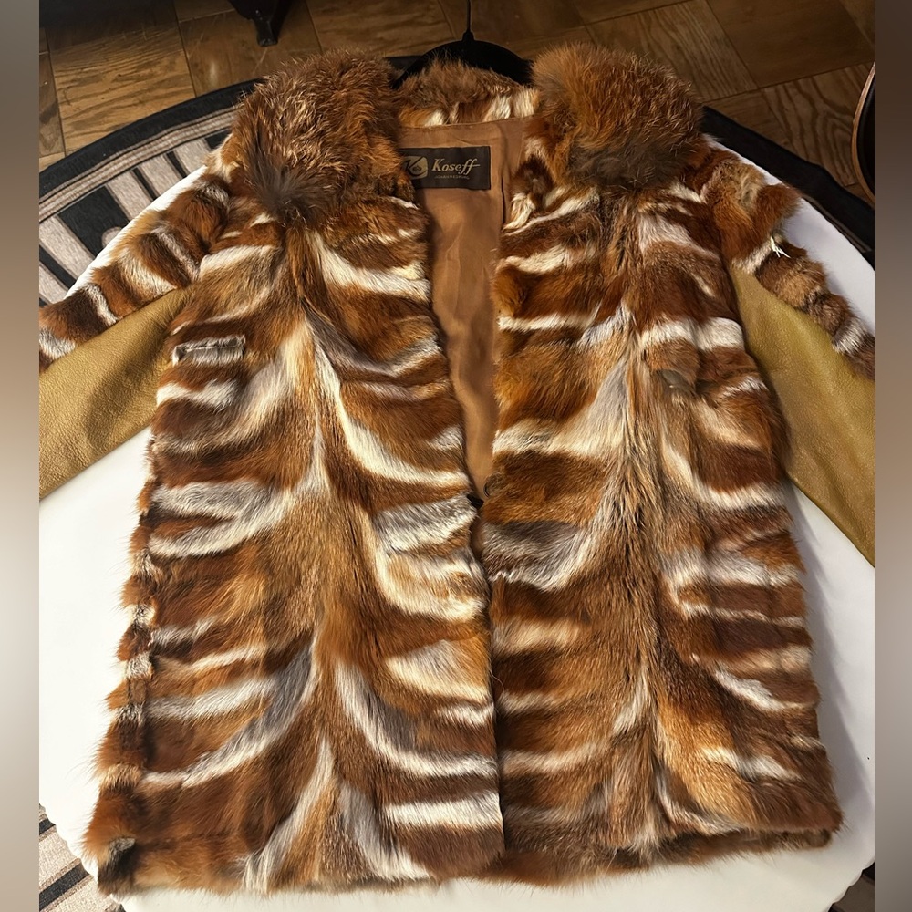 Vintage fox fur coat
